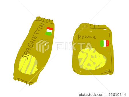 意大利食材手繪袋裝麵食 意大利食材手繪袋裝麵食 63810844