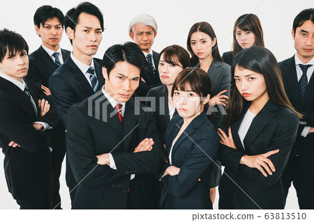hard stare, businessperson, office worker 63813510