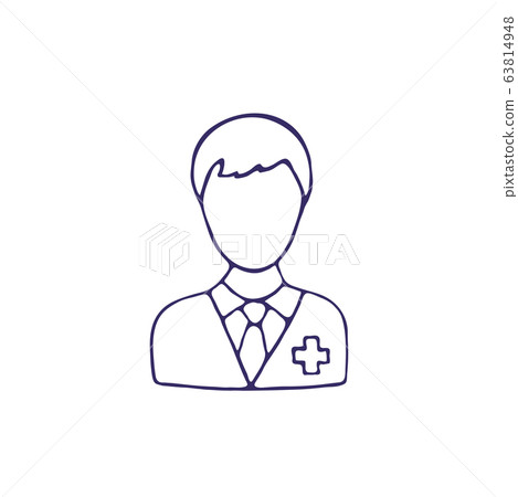Medical hand drawn icon. Doodle vector Medical hand drawn icon. Doodle vector 63814948