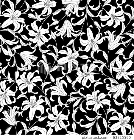 Beautiful seamless floral pattern 63815590