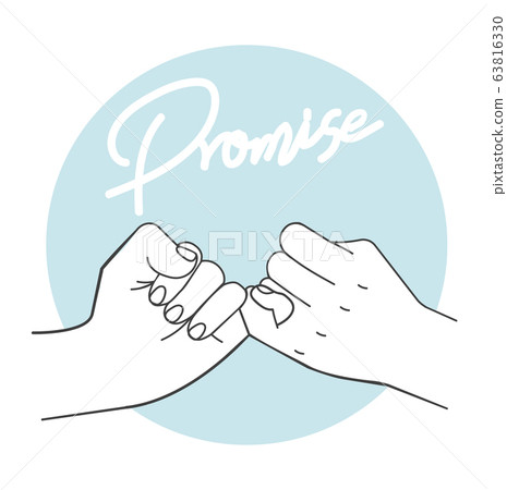 hand holding promise with text 63816330