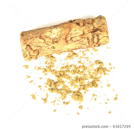 Thanaka wood find ground Powder on white Thanaka wood find ground Powder on white 63817295