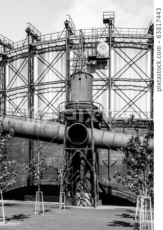 Renovated gasholder in the industrial zone, Dolni Vitkovice, Ostrava, Czech Republic Renovated gasholder in the industrial zone, Dolni Vitkovice, Ostrava, Czech Republic 63817443