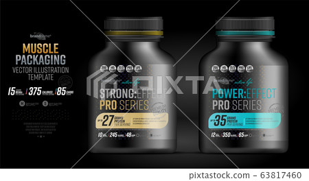 Protein powder tub design template - Stock Illustration [63817460] - PIXTA