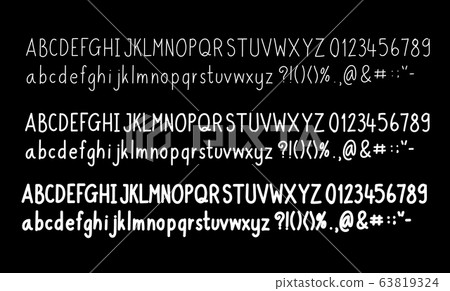 Hand drawn letters vector alphabet set eps10 - Stock Illustration ...