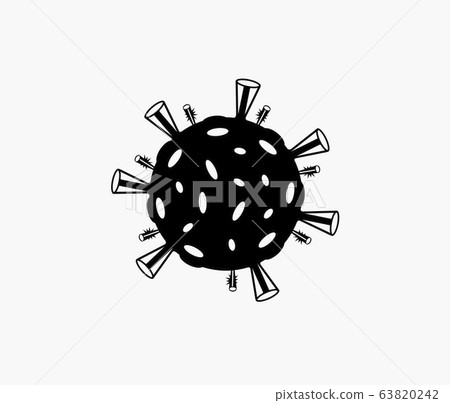 Coronavirus, virus icon, virus logo 63820242