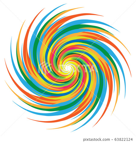 Colorful swirl image illustration - Stock Illustration [63822124] - PIXTA