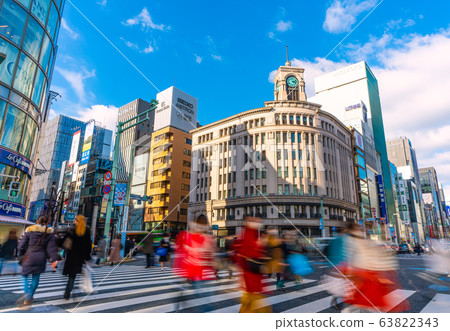 Tokyo cityscape in Japan Ginza, Tokyo = March 9 Tokyo cityscape in Japan Ginza, Tokyo = March 9 63822343