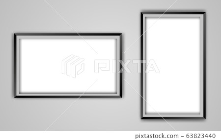 Realistic vector picture frame set 63823440