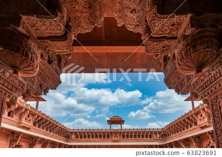 Agra Fort built by Mughal Emperor Akbar, Historic Agra Fort built by Mughal Emperor Akbar, Historic 63823691