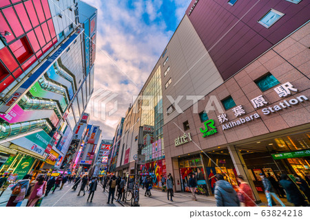 Tokyo cityscape in Japan: A view of Akihabara Station, a new type of pneumonia = March 9 Tokyo cityscape in Japan: A view of Akihabara Station, a new type of pneumonia = March 9 63824218