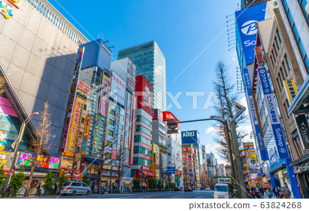 3月9日，日本東京，秋葉原，東京的東京城市景觀（尚不存在來自中國的團體） 63824268