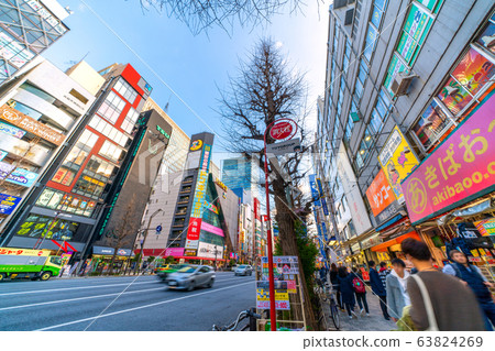 3月9日，日本東京，秋葉原，東京的東京城市景觀（尚不存在來自中國的團體） 63824269