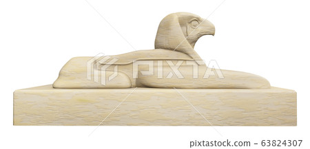 Horus sphinx isolated on white background Horus sphinx isolated on white background 63824307