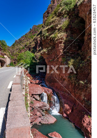 The Gorges du Cians, famous canyon in The Gorges du Cians, famous canyon in 63828457