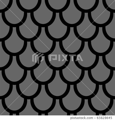 Seamless grid pattern in fish scale design. Seamless grid pattern in fish scale design. 63828645