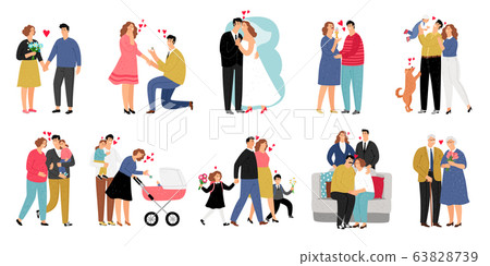 Stages of family illustration Stages of family illustration 63828739