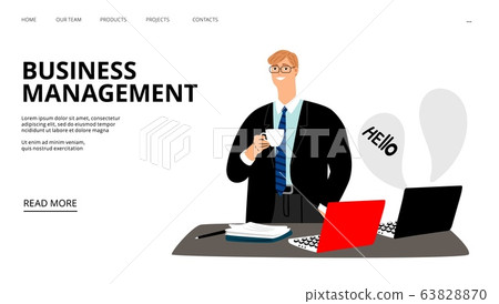 Business management landing page 63828870