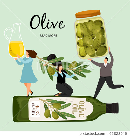 People hold olive products People hold olive products 63828946