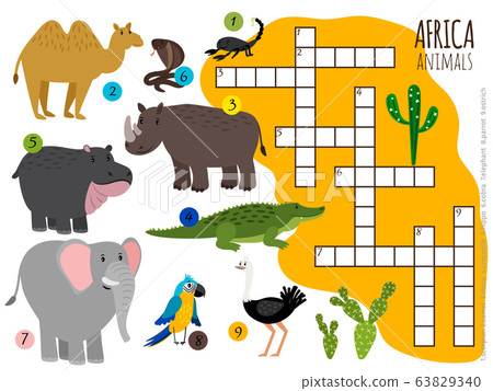 African animals crossword 63829340