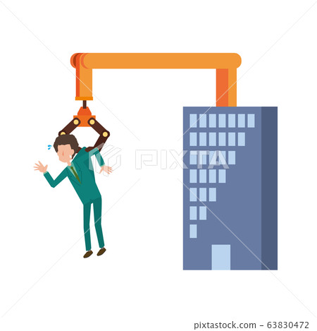 Company fired, disciplined, dismissed, unemployed, out-of-force office worker, male 63830472