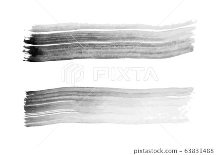 Grunge black water color texture stripe brush Grunge black water color texture stripe brush 63831488