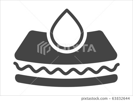 Material absorbing liquids, protective pad for diapers or mattresses Material absorbing liquids, protective pad for diapers or mattresses 63832644
