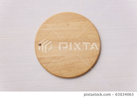 Round tray wooden plate background material 63834063