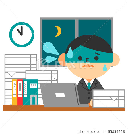 西裝平板筆記本電腦桌男性辛勤加班 西裝平板筆記本電腦桌男性辛勤加班 63834328