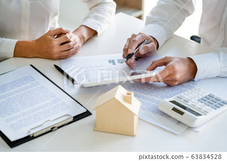 Real Estate Agent broker or House developer 63834528