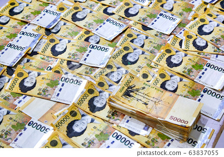 50,000韓元紙幣,票據, 50,000韓元紙幣,票據, 63837055