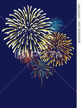 花火の絵 Fireworks illustration - Stock Illustration [63837467] - PIXTA