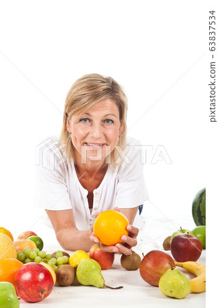 Scandinavian woman portrait  63837534