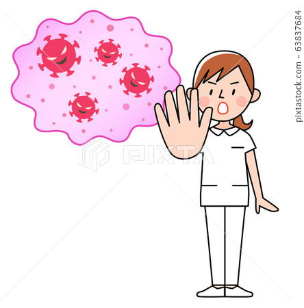 New coronavirus and female nurse New coronavirus and female nurse 63837684