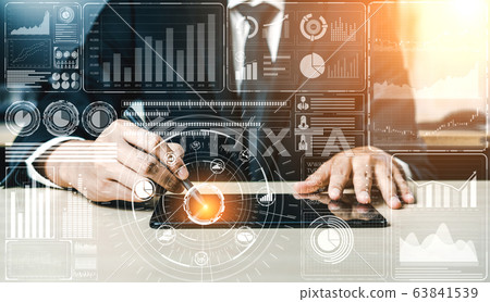Big Data Technology for Business Finance Concept. 63841539