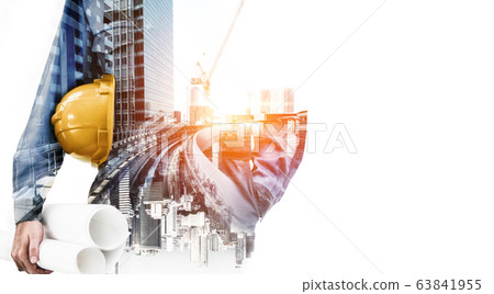 Future building construction engineering project. 63841955