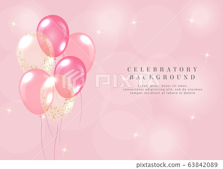 Balloon vector background 63842089