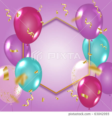 Balloon vector background Balloon vector background 63842093