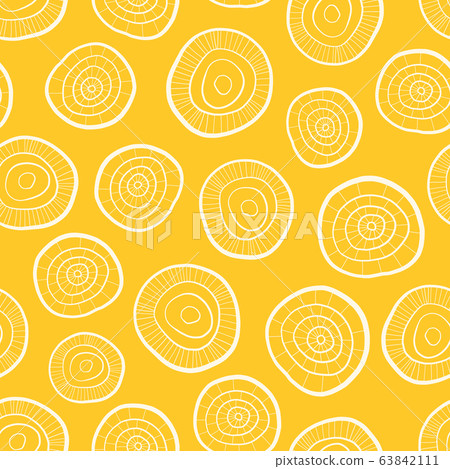 Seamless vector pattern hand drawn circles on... - Stock Illustration ...
