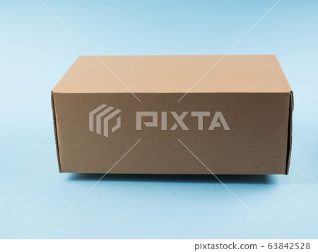 Contactless delivery concept. Cardboard box Contactless delivery concept. Cardboard box 63842528
