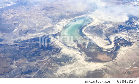 Beautiful view of the landscape from the window Beautiful view of the landscape from the window 63842827