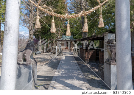 長野縣安zu野市Daio Wasabi農場的Daio Shrine 長野縣安zu野市Daio Wasabi農場的Daio Shrine 63843500