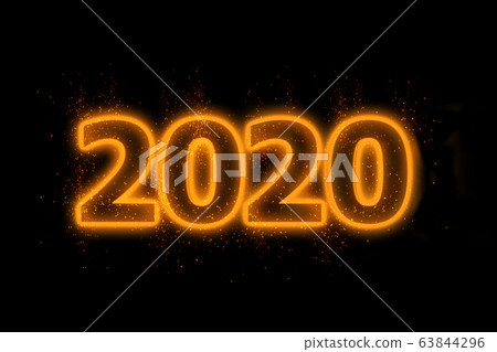 New Year concept 2020 63844296