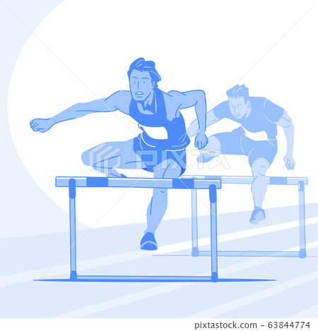 Sports Athletes silhouette illustration 011 63844774