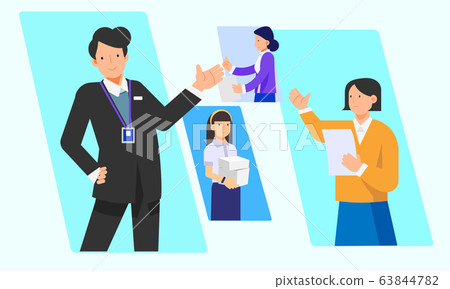 Business, people and teamwork concept illustration 005 Business, people and teamwork concept illustration 005 63844782