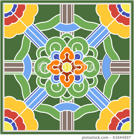 the Korean traditional pattern illustration 079 63844897