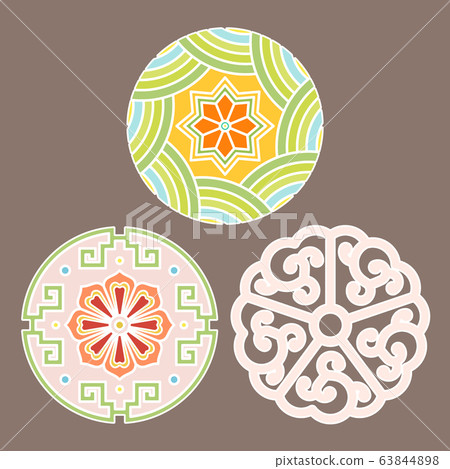 the Korean traditional pattern illustration 085 the Korean traditional pattern illustration 085 63844898