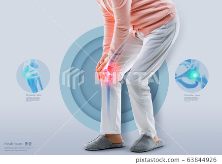 Health problems concept. Pain on human body 002 63844926
