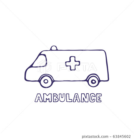 cartoon hospital icon 63845602