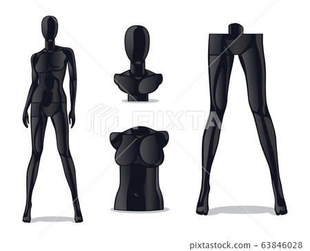 Plastic female mannequin 63846028